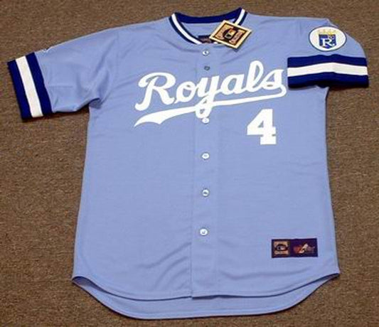 DT KCR 1989 Away Throwback Baseball Stitched Jersey, Vintage Baseball Jersey, Retro Sewn Jersey