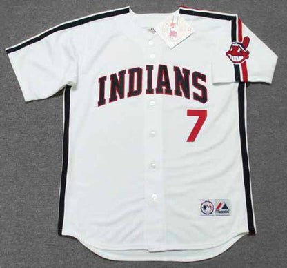 Cleveland Indians Jake Taylor 1980s MLB jersey front view