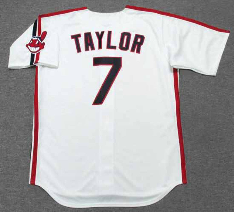Cleveland Indians Jake Taylor 1980s MLB jersey front view