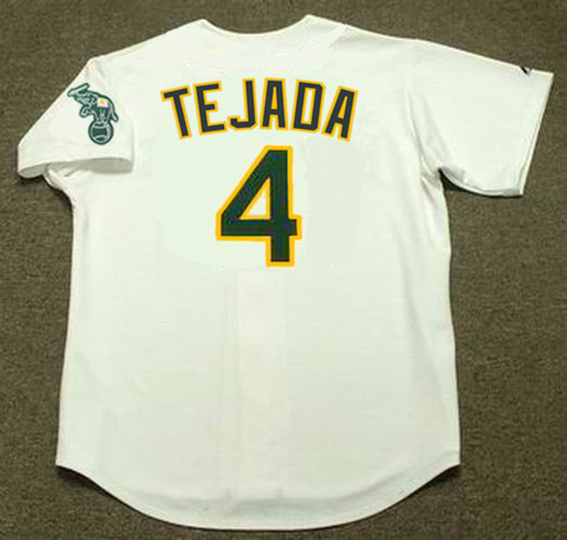 Oakland Athletics Miguel Tejada MLB jersey front view