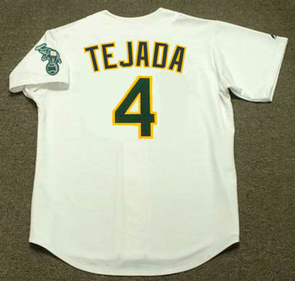 Oakland Athletics Miguel Tejada MLB jersey front view