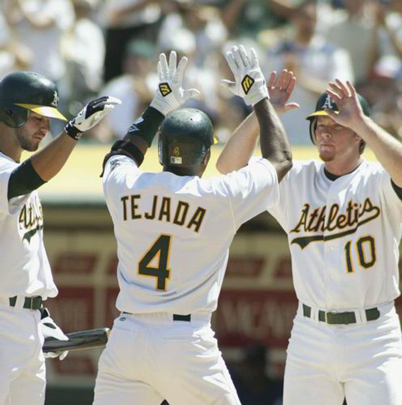 Oakland Athletics Miguel Tejada MLB jersey front view