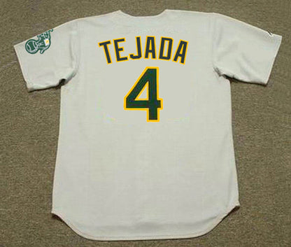 Oakland Athletics Miguel Tejada MLB jersey front view
