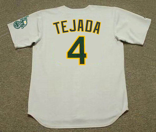 Oakland Athletics Miguel Tejada MLB jersey front view