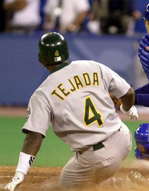 Oakland Athletics Miguel Tejada MLB jersey front view