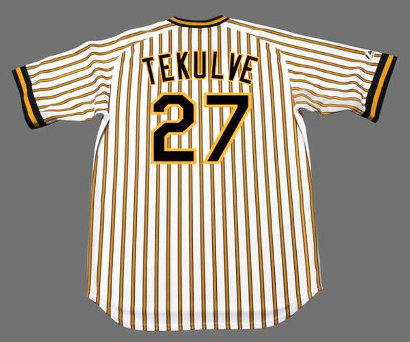 Pittsburgh Pirates Kent Tekulve Cooperstown MLB jersey front view