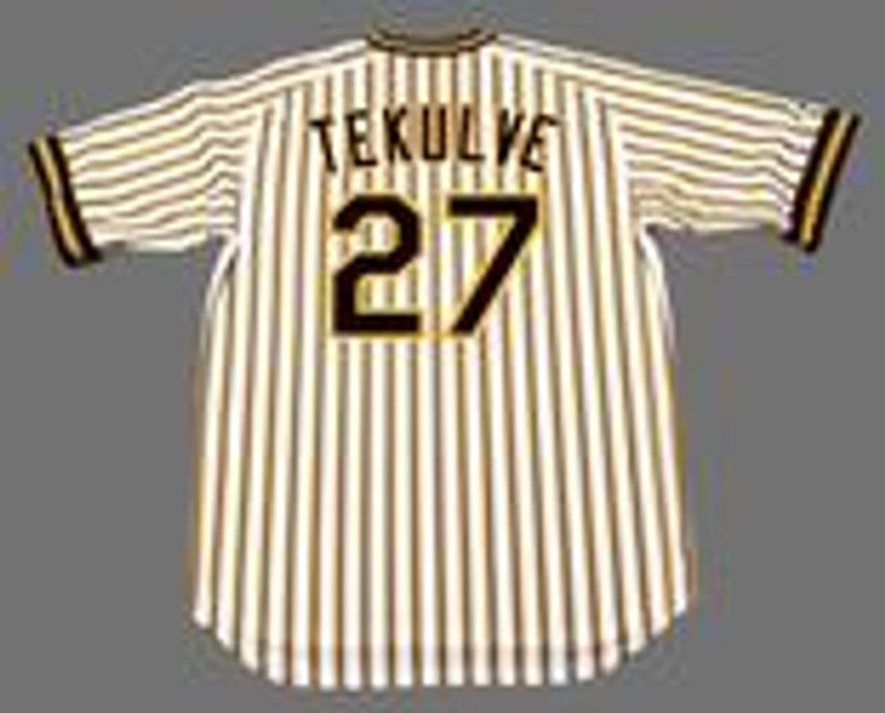 Pittsburgh Pirates Kent Tekulve Cooperstown MLB jersey front view