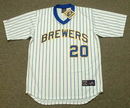GT MB Milwaukee 1982 Cooperstown Home Stitched Jersey, Vintage Baseball Jersey, Retro Sewn Jersey