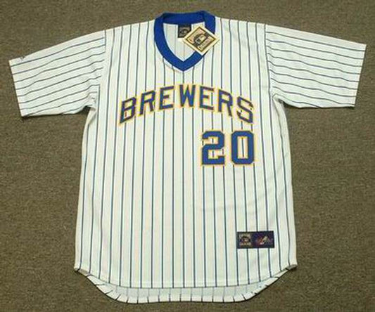 GT MB Milwaukee 1982 Cooperstown Home Stitched Jersey, Vintage Baseball Jersey, Retro Sewn Jersey