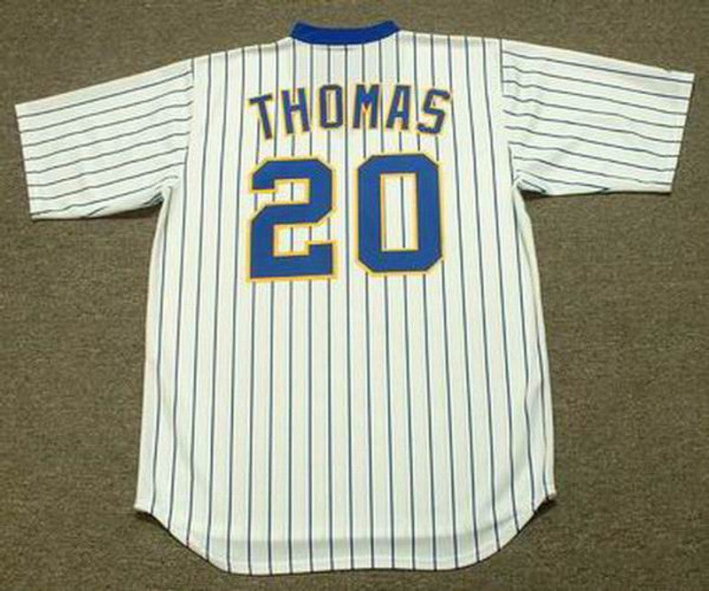 GT MB Milwaukee 1982 Cooperstown Home Stitched Jersey, Vintage Baseball Jersey, Retro Sewn Jersey