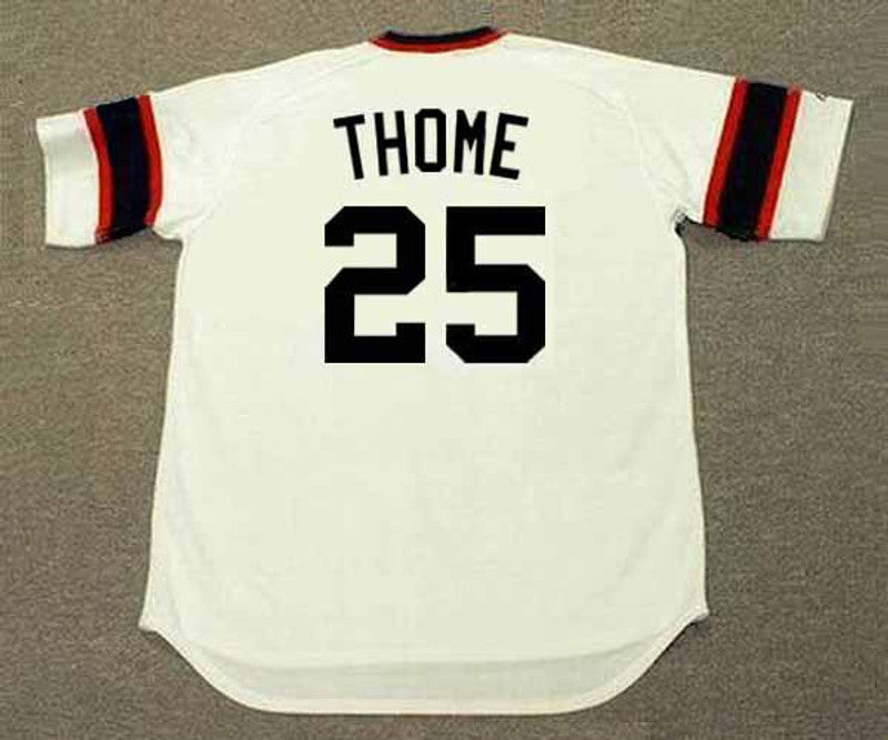 Chicago White Sox Jim Thome 1980s MLB jersey front view