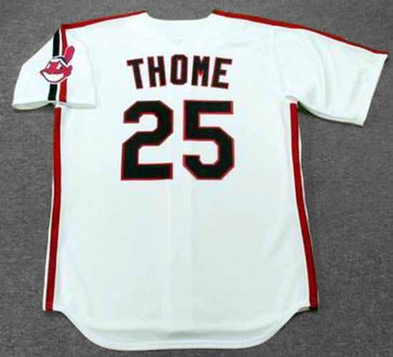 Cleveland Indians Jim Thome MLB jersey front view