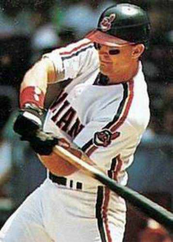 Cleveland Indians Jim Thome MLB jersey front view