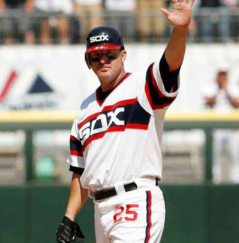 Chicago White Sox Jim Thome 1980s MLB jersey front view