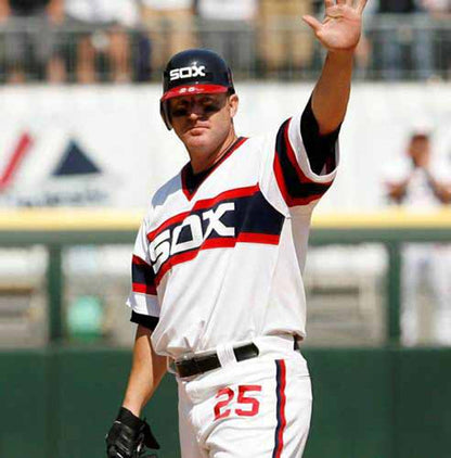 Chicago White Sox Jim Thome 1980s MLB jersey front view