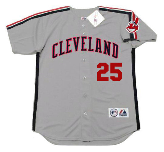 Cleveland Indians Jim Thome MLB jersey front view