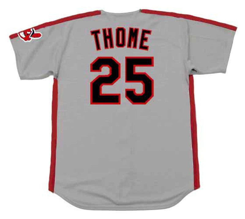 Cleveland Indians Jim Thome MLB jersey front view