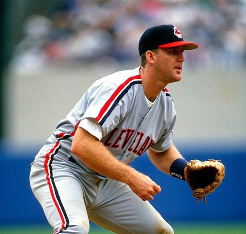 Cleveland Indians Jim Thome MLB jersey front view