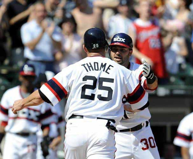 Chicago White Sox Jim Thome 1980s MLB jersey front view