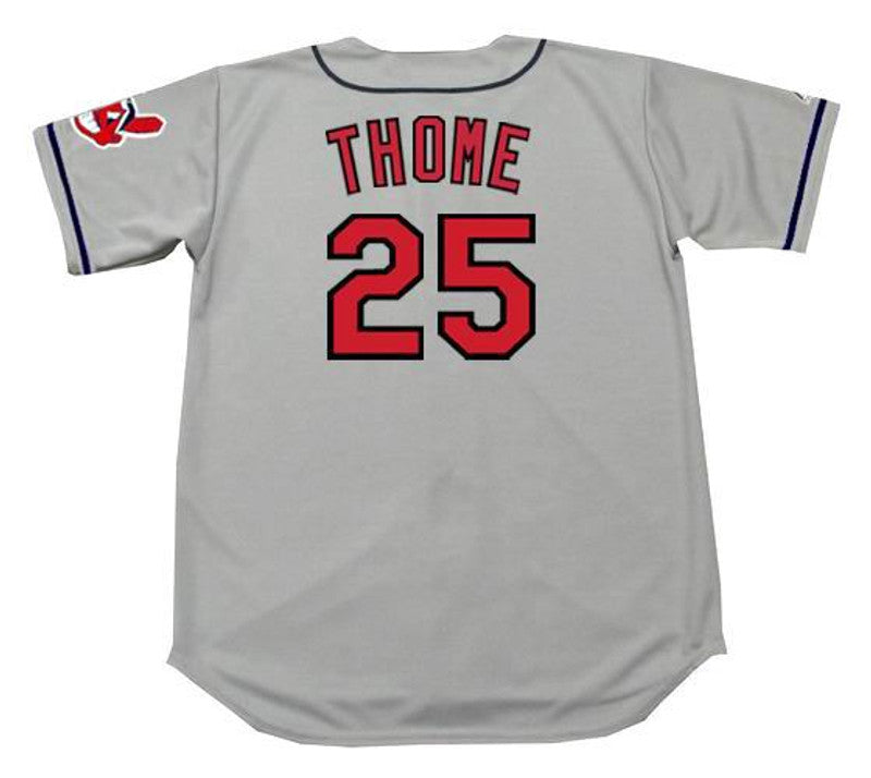 Cleveland Indians Jim Thome MLB jersey front view
