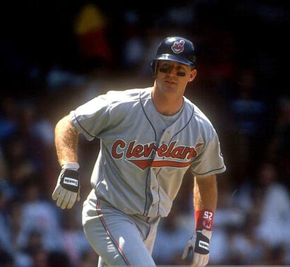 Cleveland Indians Jim Thome MLB jersey front view