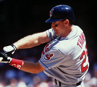 Cleveland Indians Jim Thome MLB jersey front view