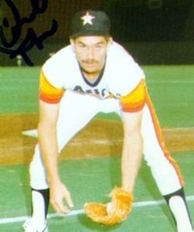Houston Astros Dickie Thon 1980s Cooperstown MLB jersey front view