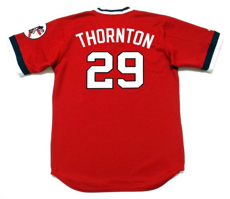 Cleveland Indians Andre Thornton Cooperstown MLB jersey front view