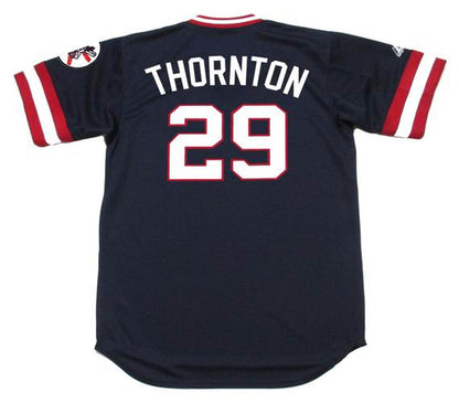 Cleveland Indians Andre Thornton Cooperstown MLB jersey front view