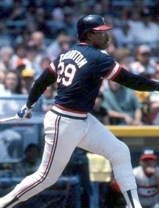 Cleveland Indians Andre Thornton Cooperstown MLB jersey front view