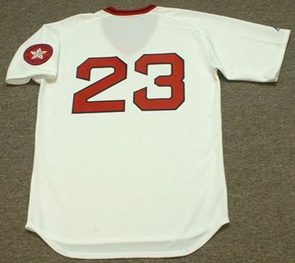 Boston Red Sox Luis Tiant Cooperstown MLB jersey front view