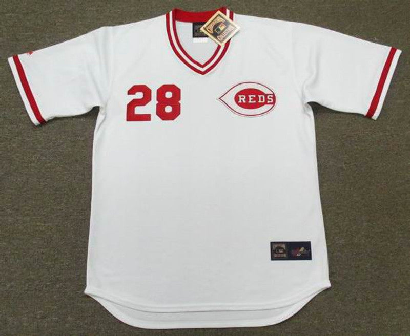 Cincinnati Reds Bobby Tolan Cooperstown MLB jersey front view