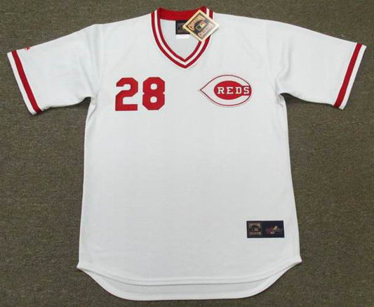Cincinnati Reds Bobby Tolan Cooperstown MLB jersey front view
