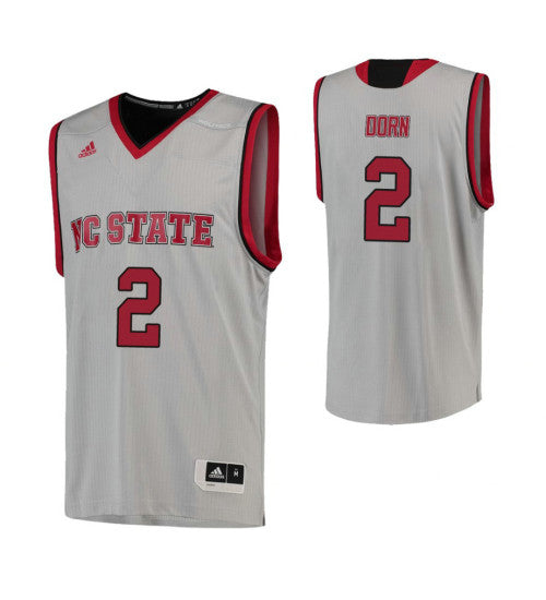 NC State Wolfpack #2 Torin Dorn College Basketball Jersey Gray stitched college jersey