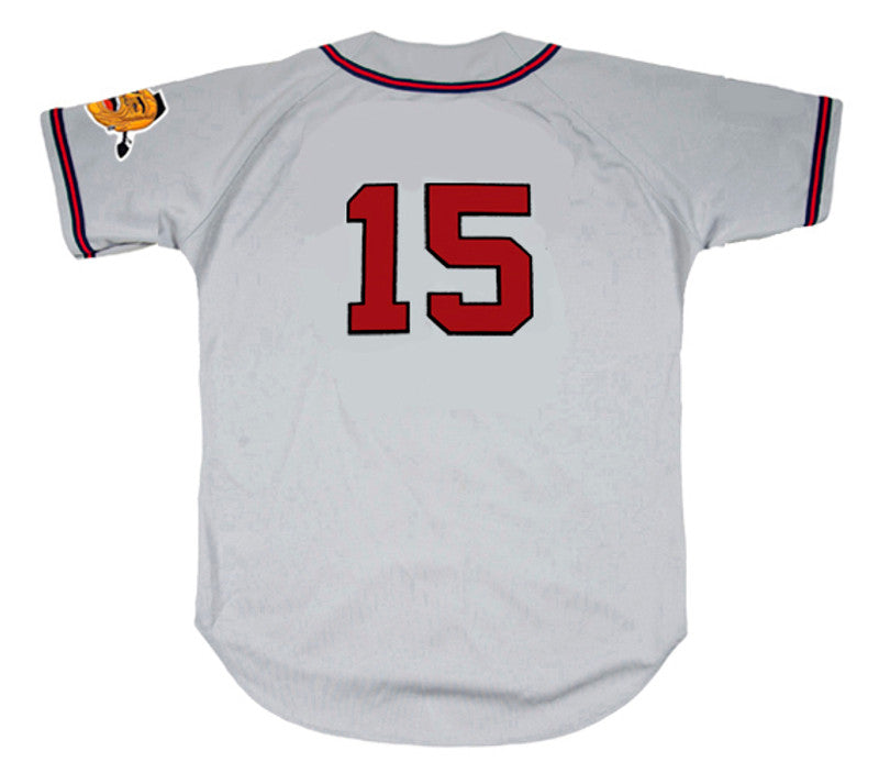 Joe Torre Milwaukee Braves 1962 Away Throwback Baseball Jersey jersey front view