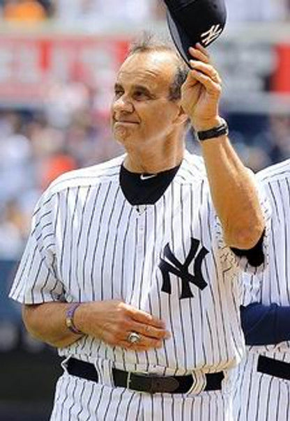 New York Yankees Joe Torre Cooperstown MLB jersey front view