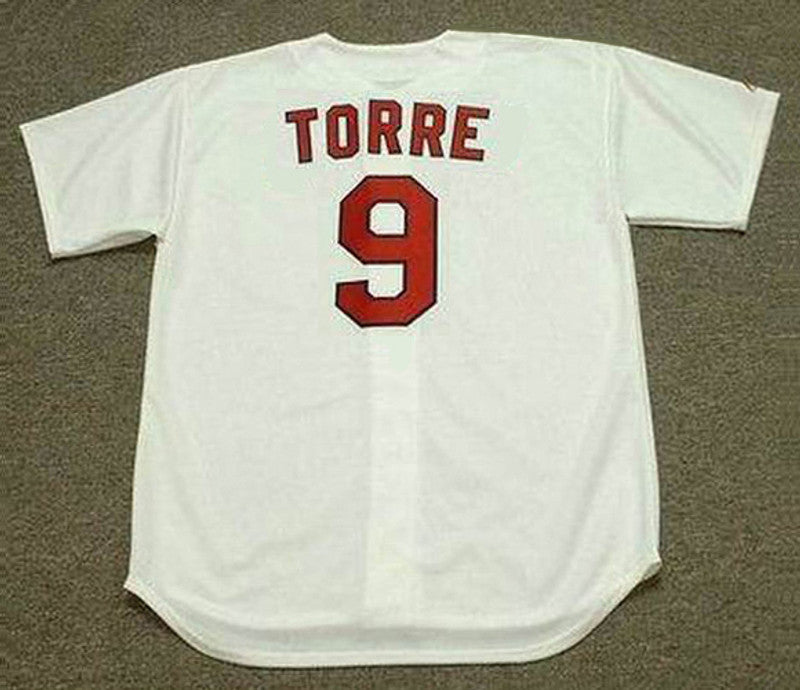 Joe Torre St Louis Cardinals 1969 Cooperstown Throwback Home Baseball Stitched Jersey jersey front view