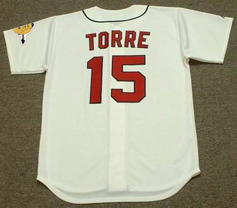 Joe Torre Milwaukee Braves 1960S Cooperstown Throwback Baseball Jersey jersey front view