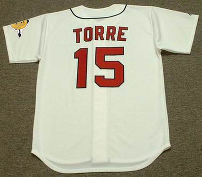 Joe Torre Milwaukee Braves 1960S Cooperstown Throwback Baseball Jersey jersey front view