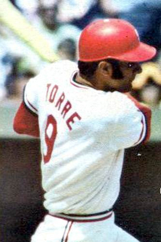 Joe Torre St Louis Cardinals 1974 Cooperstown Home Baseball Stitched Jersey jersey front view