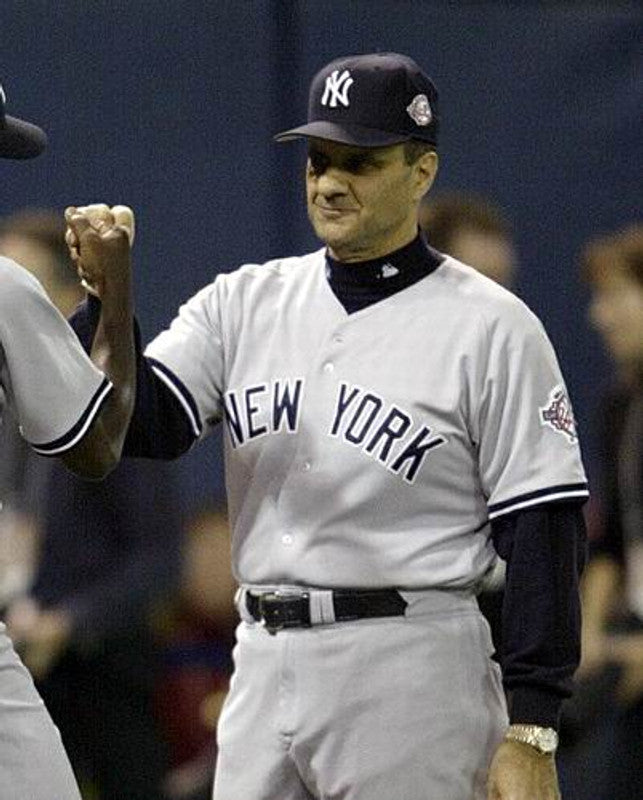 New York Yankees Joe Torre MLB jersey front view