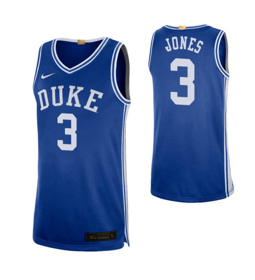 Duke Blue Devils 3 Tre Jones Alumni Limited College Basketball Jersey Royal | Stitched Jersey RTJS 4652