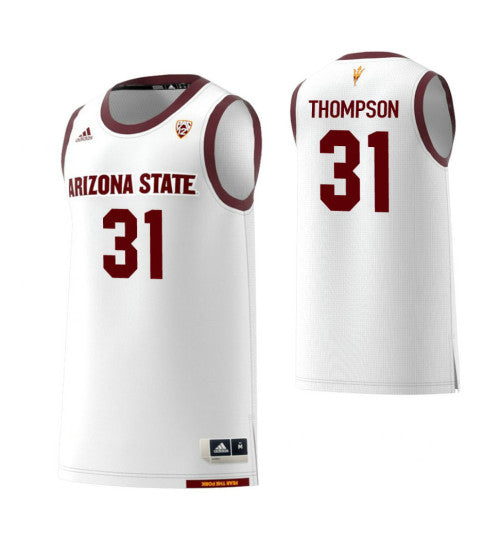 Arizona State Sun Devils 31 Trevor Thompson White College Basketball Jersey | Stitched Jersey RTJS 5690