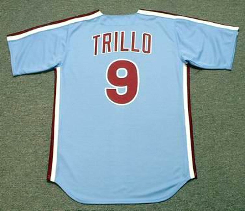 Philadelphia Phillies Manny Trillo Cooperstown MLB jersey front view