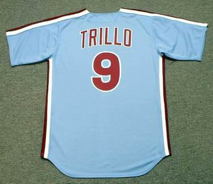 Philadelphia Phillies Manny Trillo Cooperstown MLB jersey front view