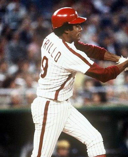 Philadelphia Phillies Manny Trillo Cooperstown MLB jersey front view