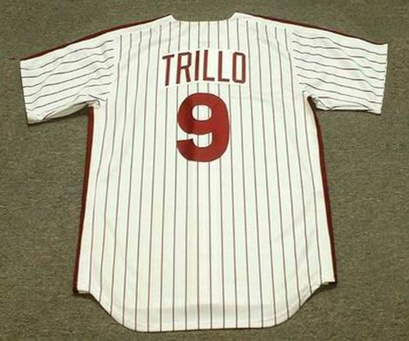 Philadelphia Phillies Manny Trillo Cooperstown MLB jersey front view