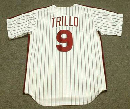 Philadelphia Phillies Manny Trillo Cooperstown MLB jersey front view
