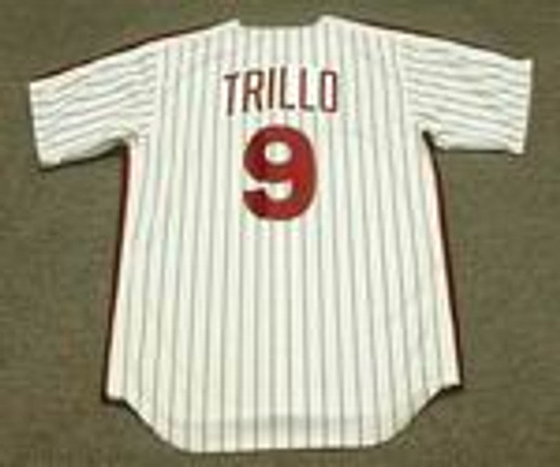Philadelphia Phillies Manny Trillo Cooperstown MLB jersey front view
