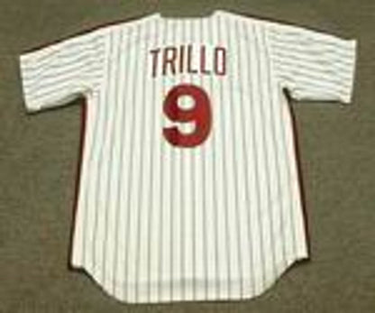 Philadelphia Phillies Manny Trillo Cooperstown MLB jersey front view